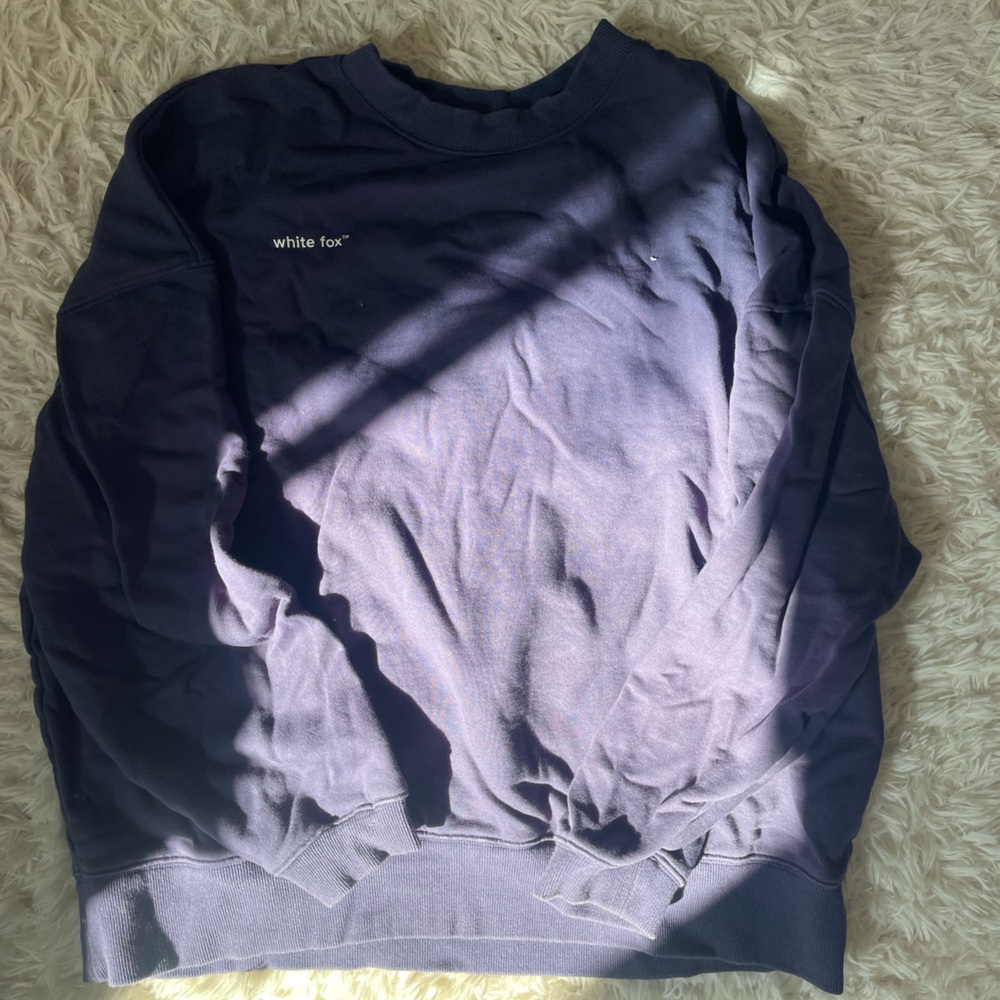 White Fox navy crew neck!